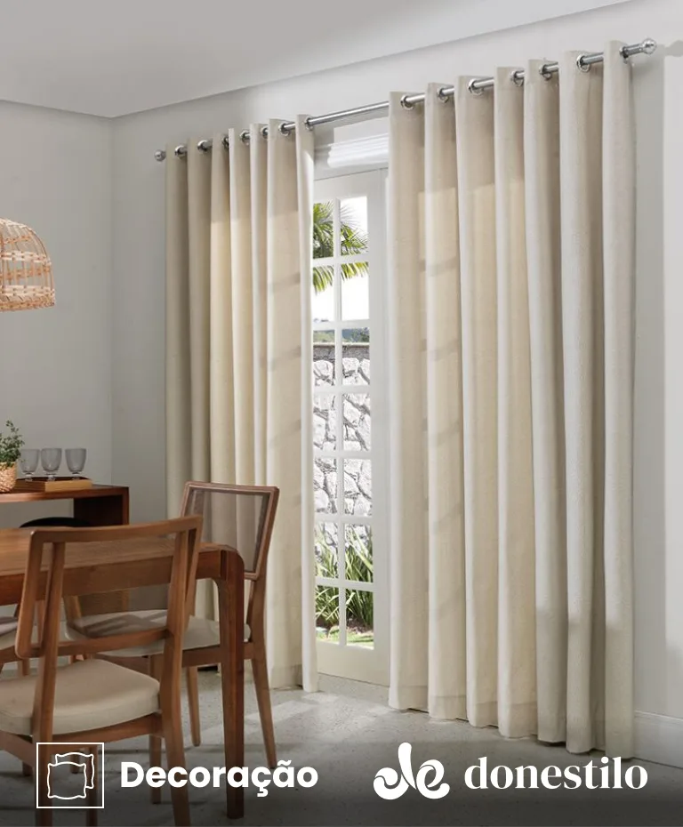 Cortina Corta Luz Nápoles 2,00X2,30 m Döhler em São Paulo SP